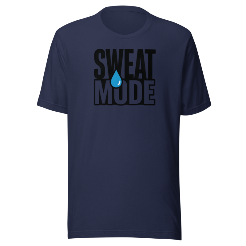 Sweat Mode bold minimal sports meme gym athlete graphic t-shirt ClutchMemes