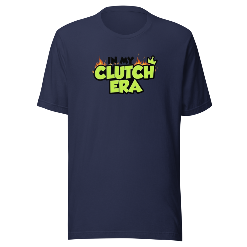 In My Clutch Era flame meme sports fan graphic t-shirt funny tee ClutchMemes
