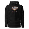 De Lo Mio Personal Dominican Pride Baseball Hoodie with crossed bats and Dominican Republic flag