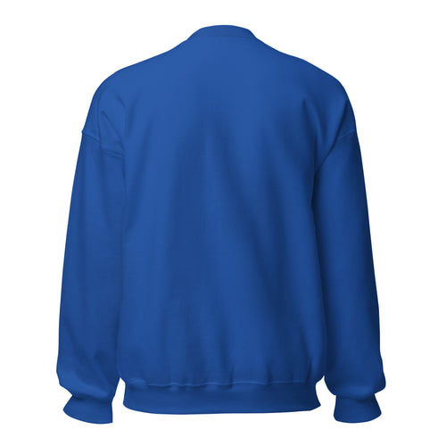 De Lo Mio Personal sweatshirt in Royal, back — ClutchMeme
