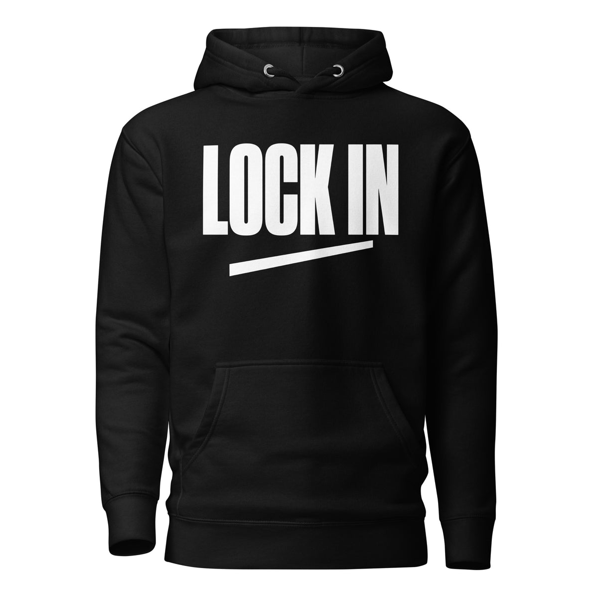 Lock In hoodie in Black — ClutchMeme