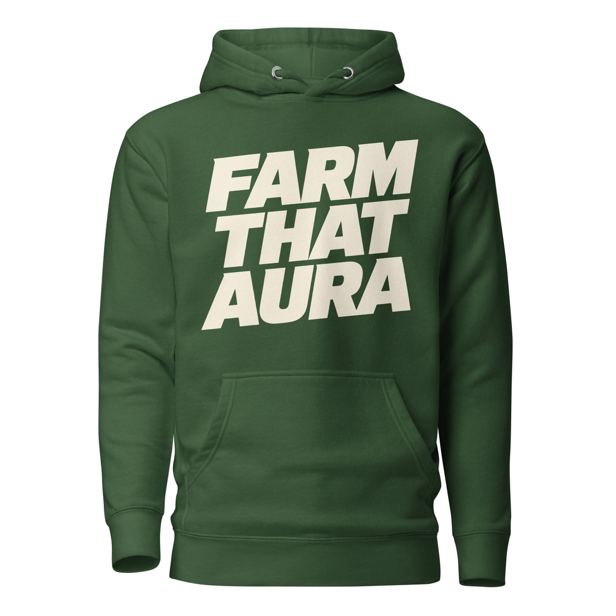 Farm That Aura hoodie in Forest Green — ClutchMeme