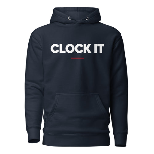 Clock It hoodie in Navy Blazer — ClutchMeme