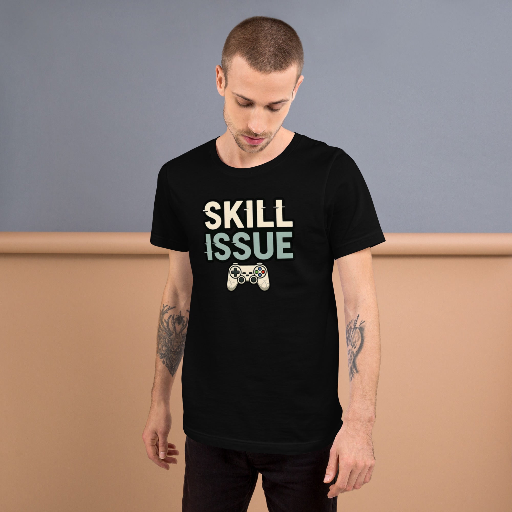 Skill Issue gaming sports crossover meme graphic t-shirt funny tee ClutchMemes