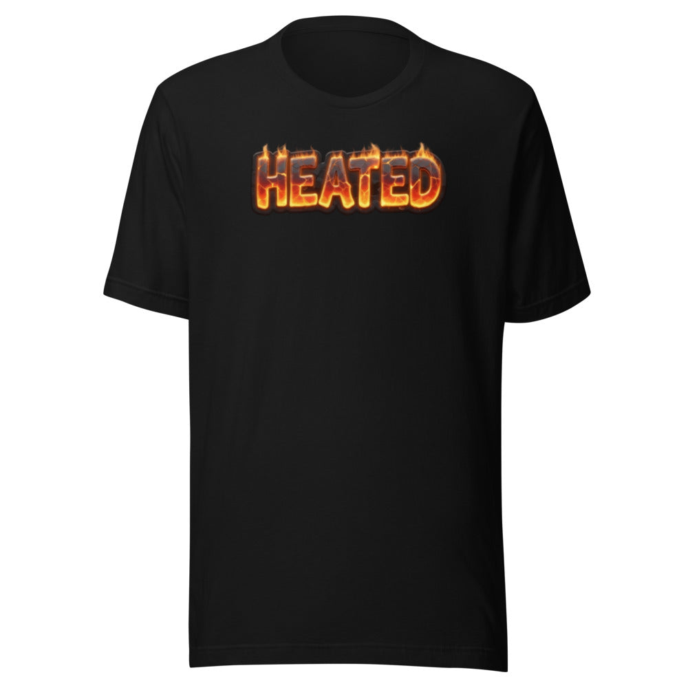 Heated flame meme sports fan graphic t-shirt passionate funny tee ClutchMemes