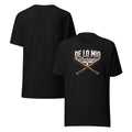 De Lo Mio Personal Dominican Pride Baseball T-Shirt with crossed bats and Dominican Republic flag