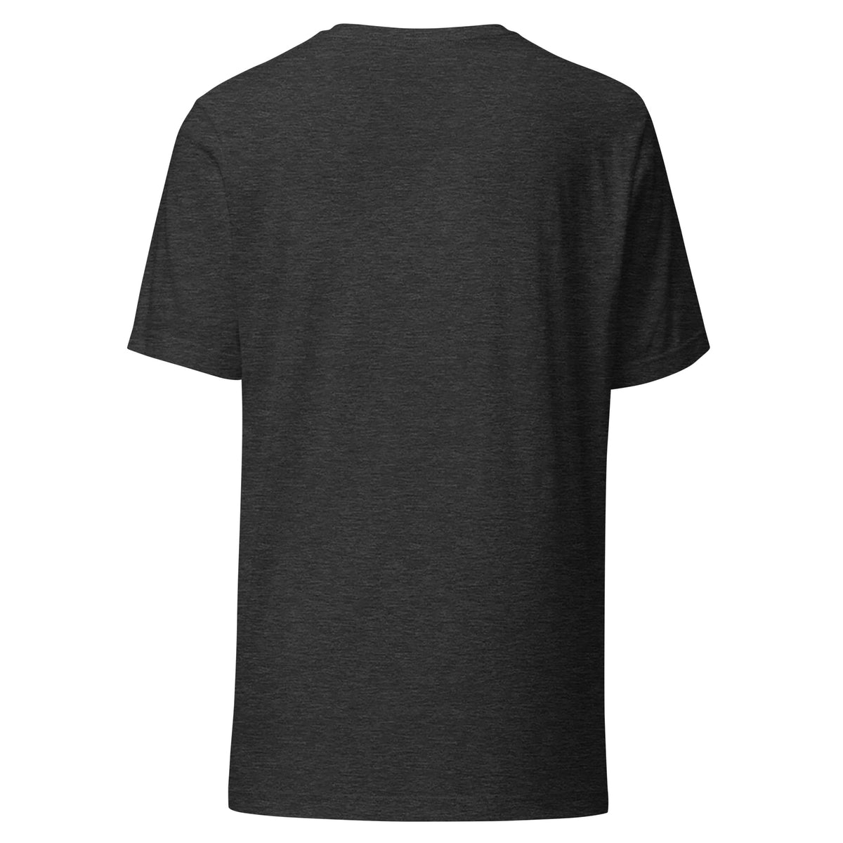 Lock In t-shirt in Dark Grey Heather back view — ClutchMeme