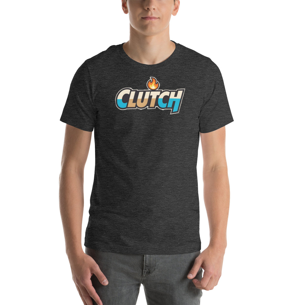 Clutch flame cartoon meme sports fan graphic t-shirt game day tee ClutchMemes