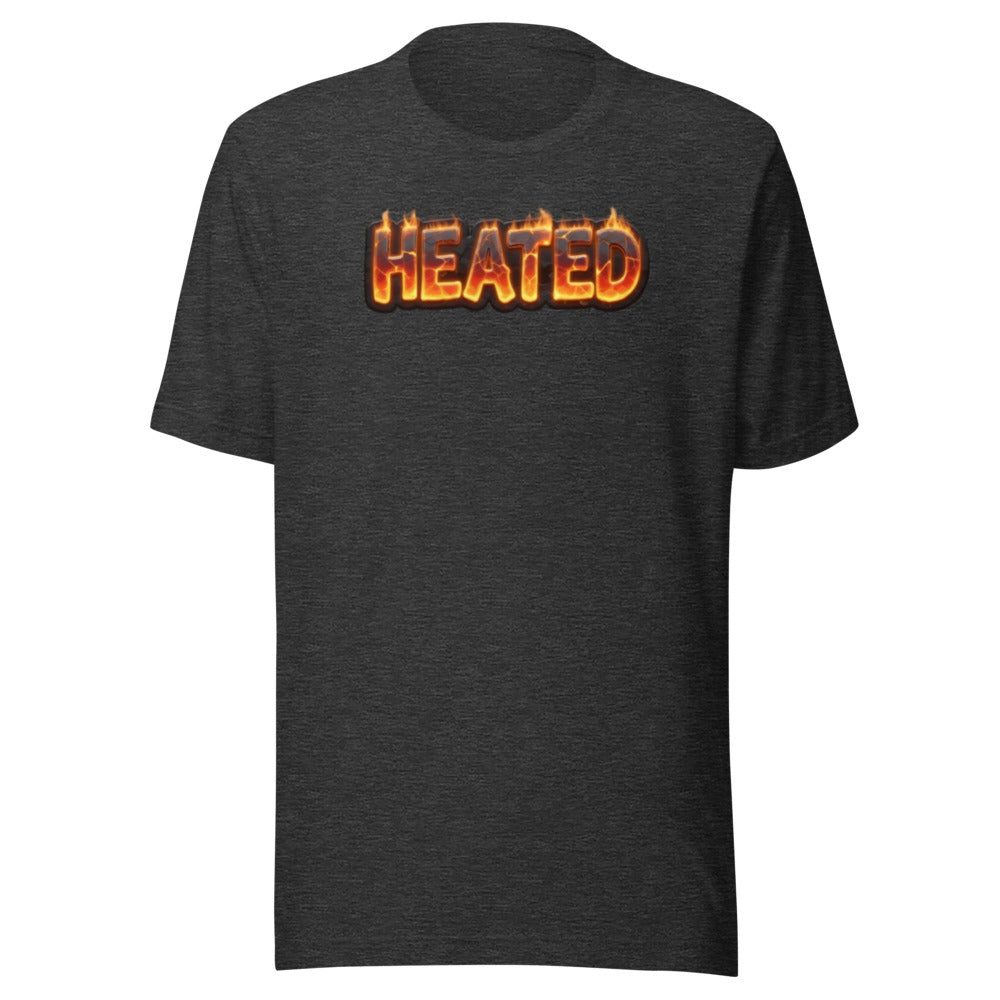Heated flame meme sports fan graphic t-shirt passionate funny tee ClutchMemes