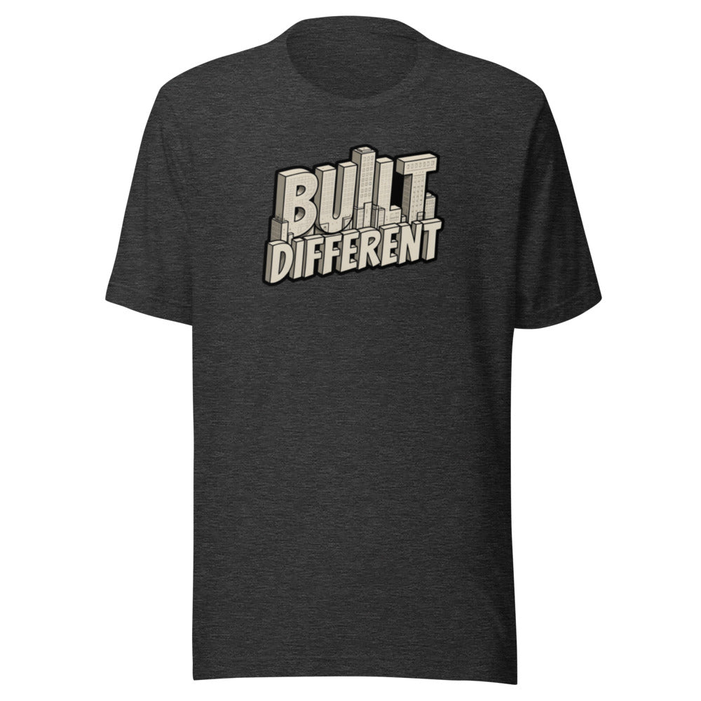 Built Different sports meme graphic t-shirt funny athlete tee ClutchMemes