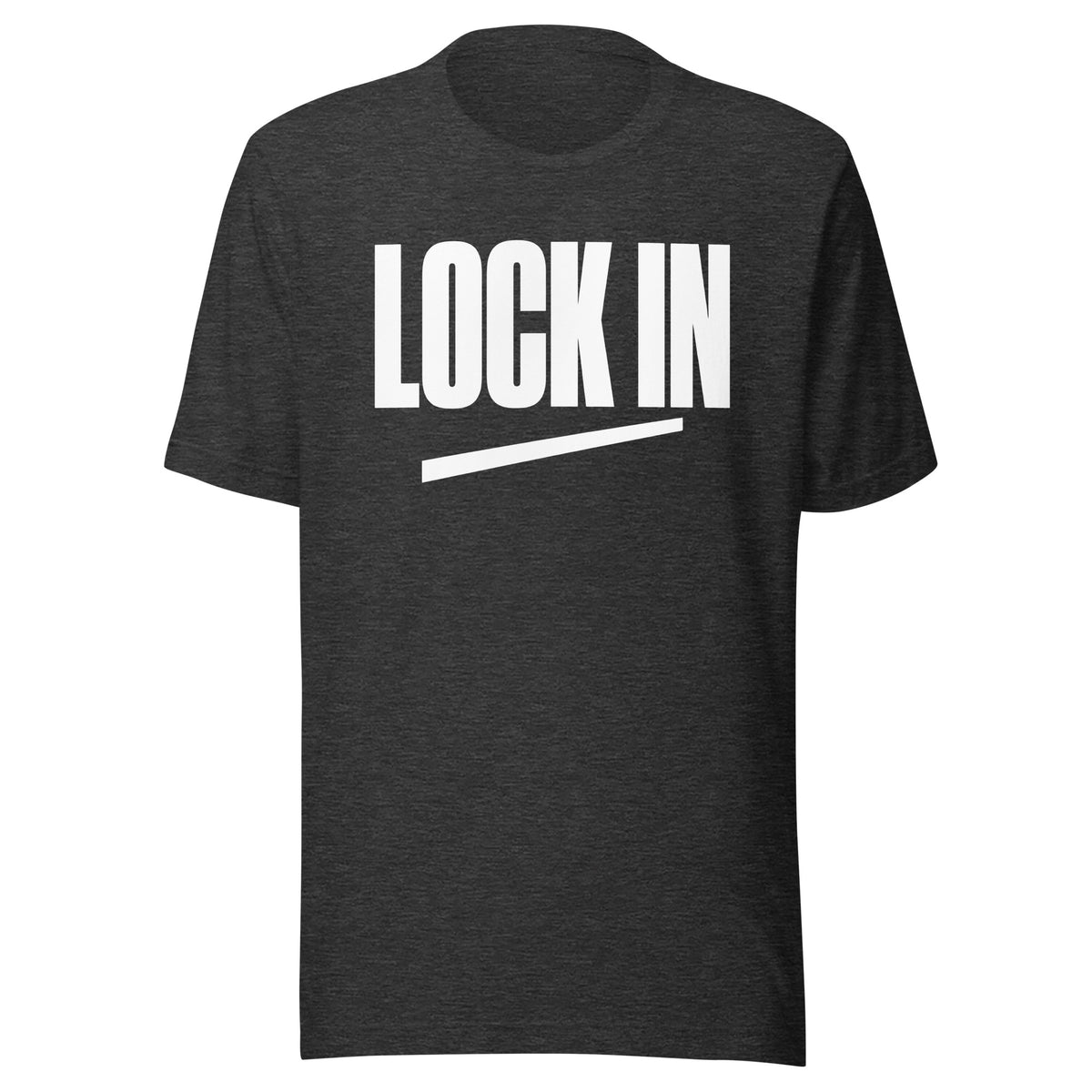 Lock In t-shirt in Dark Grey Heather — ClutchMeme