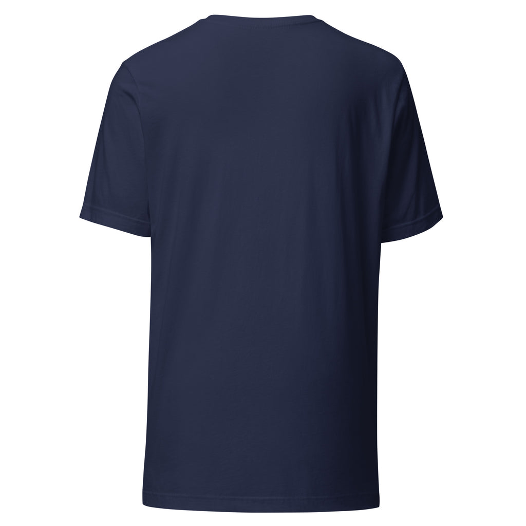 Clock It t-shirt in Navy back view — ClutchMeme
