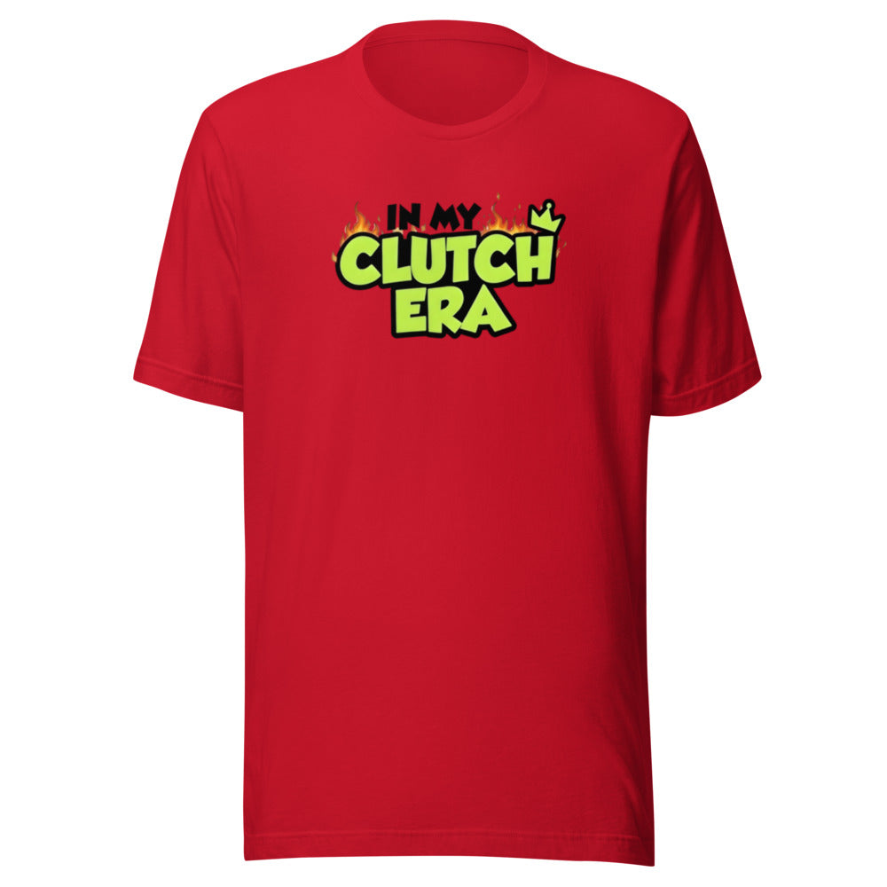 In My Clutch Era flame meme sports fan graphic t-shirt funny tee ClutchMemes