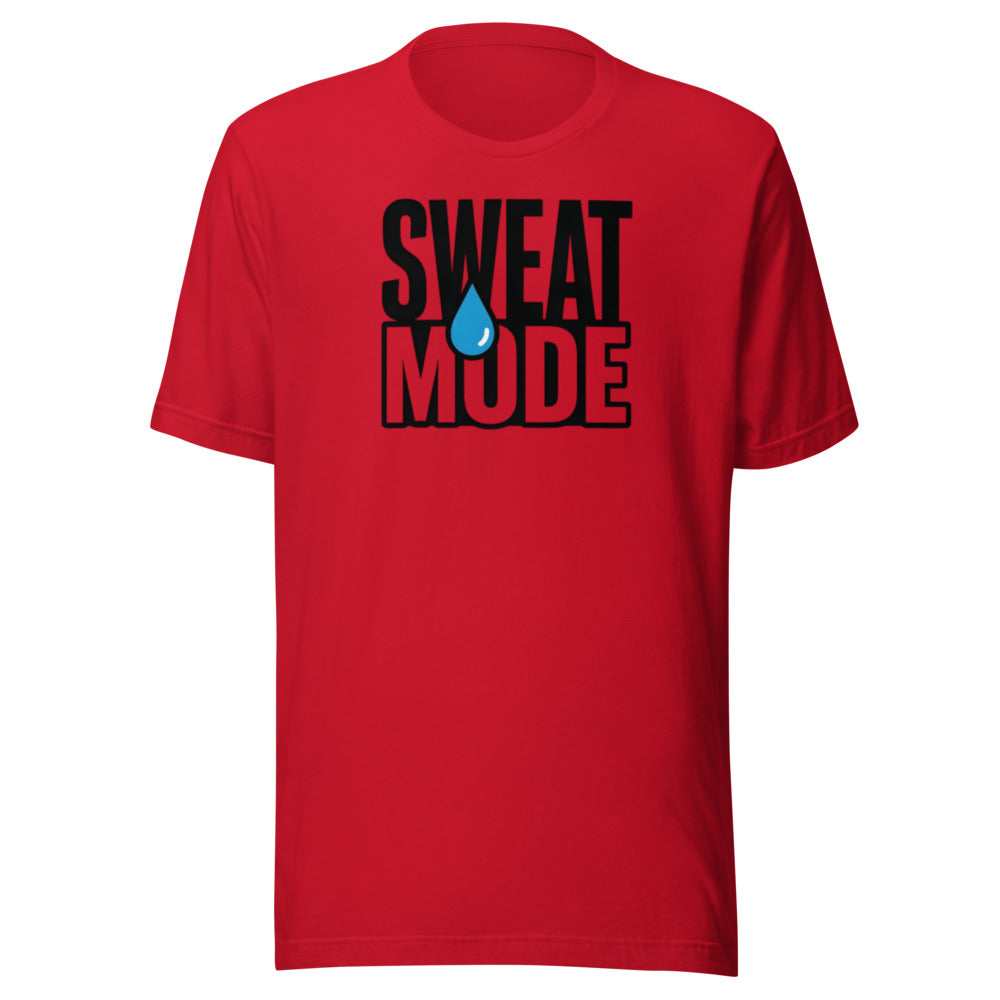 Sweat Mode bold minimal sports meme gym athlete graphic t-shirt ClutchMemes