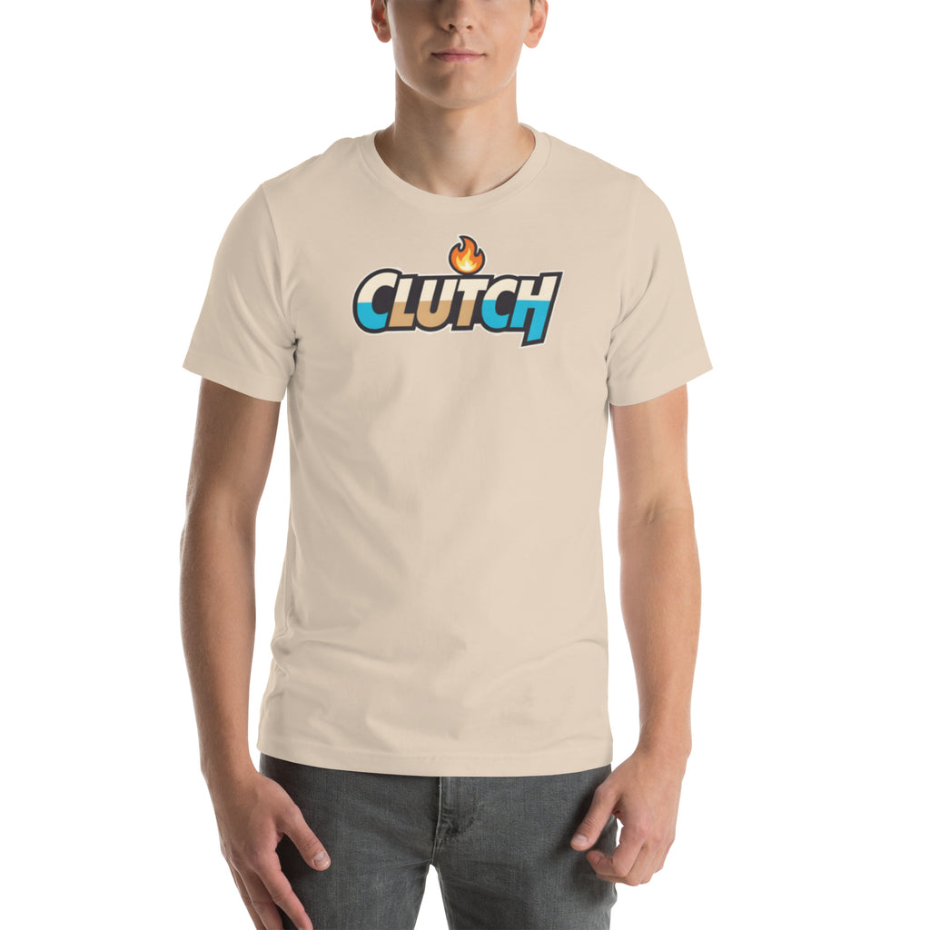 Clutch flame cartoon meme sports fan graphic t-shirt game day tee ClutchMemes