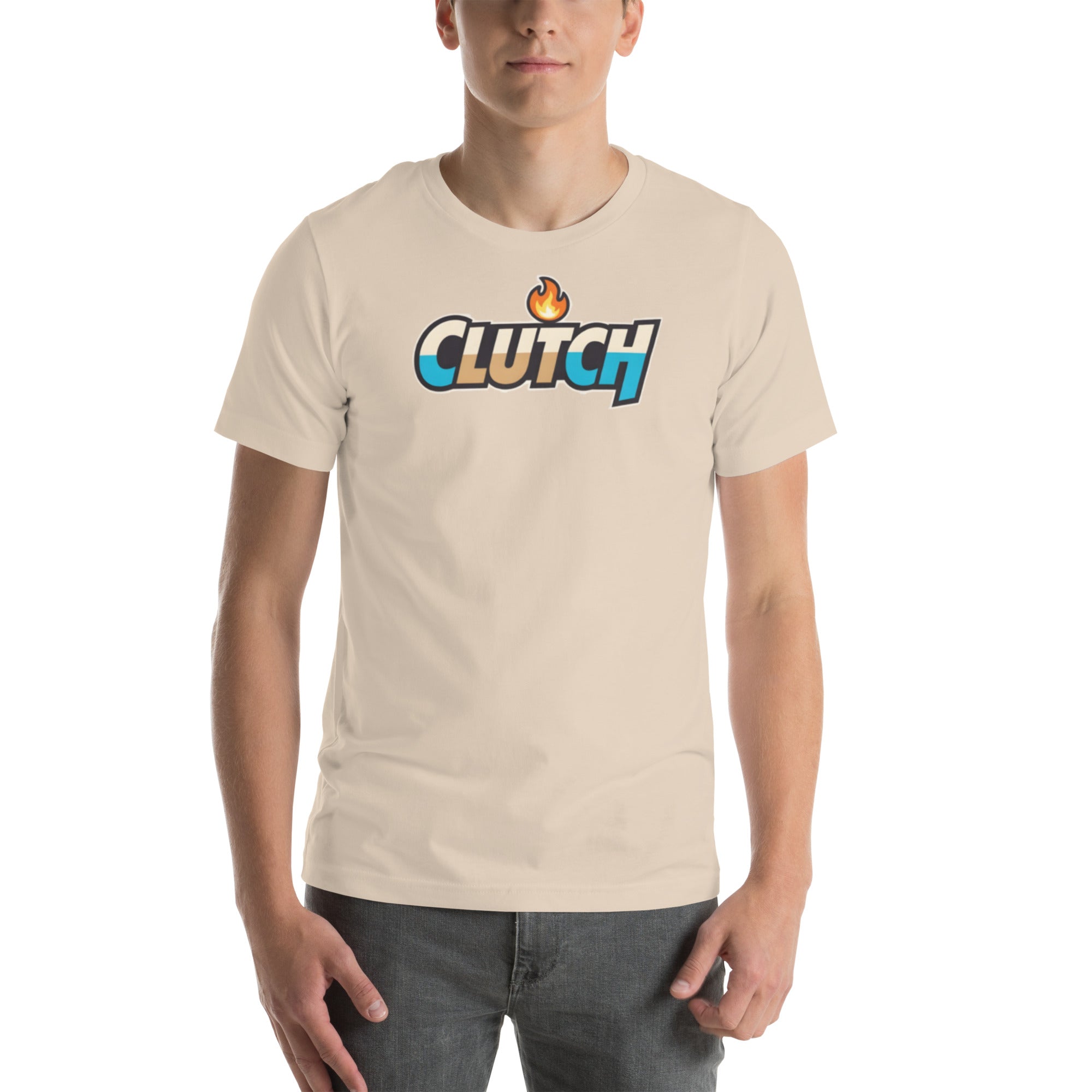Clutch flame cartoon meme sports fan graphic t-shirt game day tee ClutchMemes