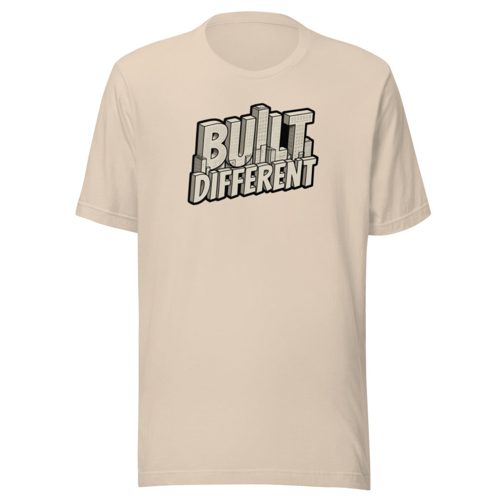 Built Different sports meme graphic t-shirt funny athlete tee ClutchMemes