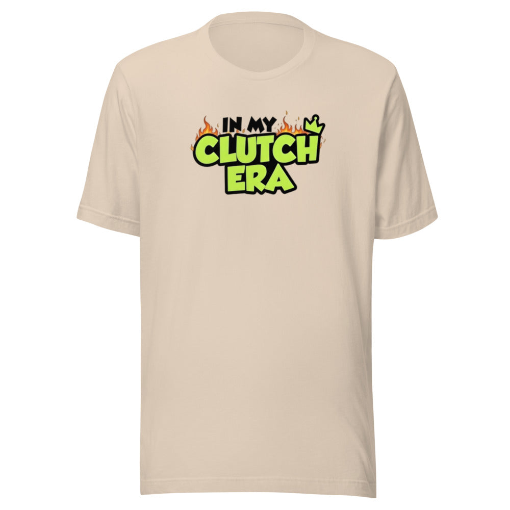 In My Clutch Era flame meme sports fan graphic t-shirt funny tee ClutchMemes