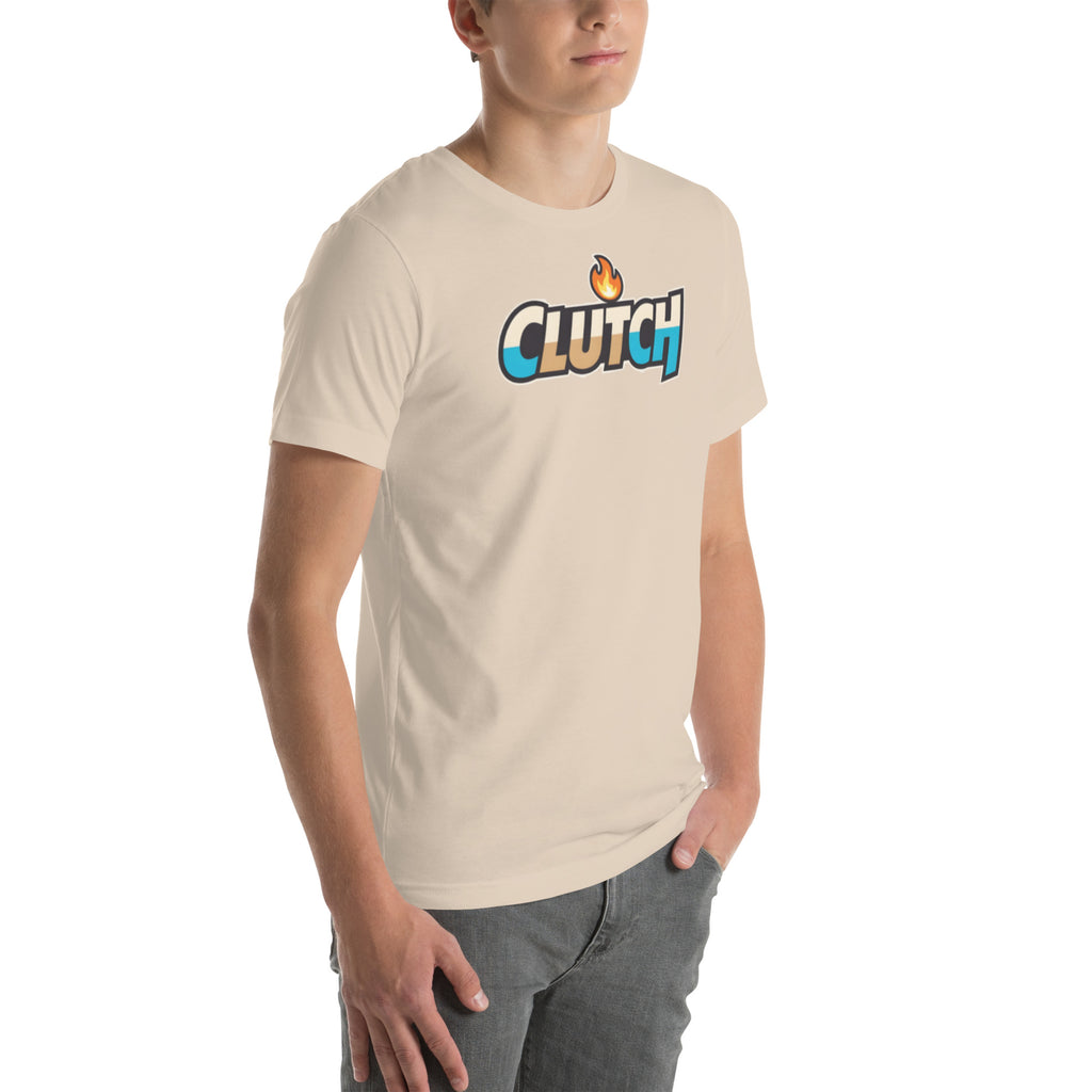 Clutch flame cartoon meme sports fan graphic t-shirt game day tee ClutchMemes