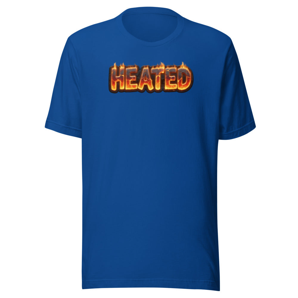 Heated flame meme sports fan graphic t-shirt passionate funny tee ClutchMemes