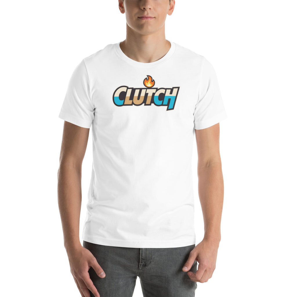 Clutch flame cartoon meme sports fan graphic t-shirt game day tee ClutchMemes