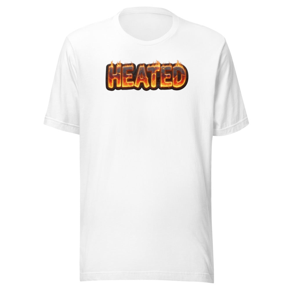 Heated flame meme sports fan graphic t-shirt passionate funny tee ClutchMemes