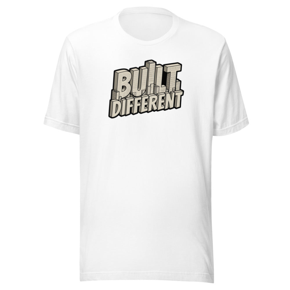 Built Different sports meme graphic t-shirt funny athlete tee ClutchMemes