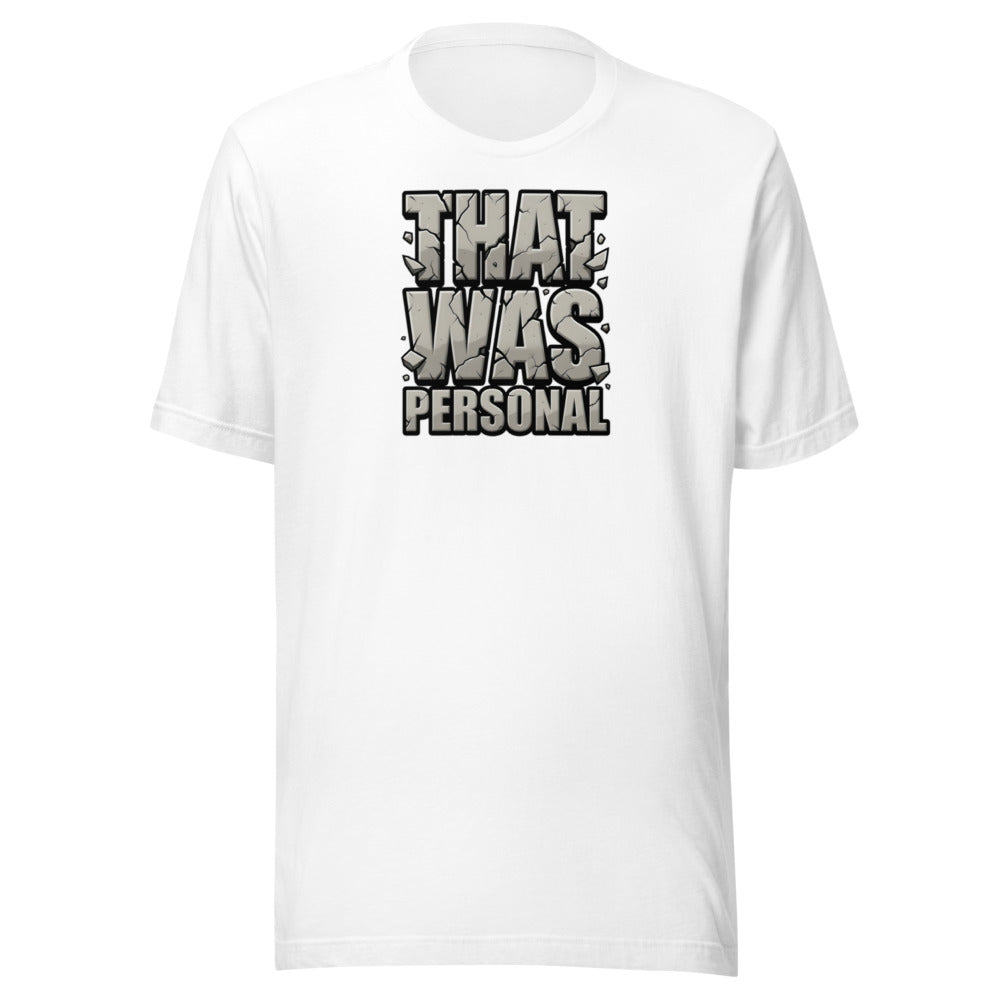 That Was Personal cracked stone meme sports motivation graphic t-shirt ClutchMemes